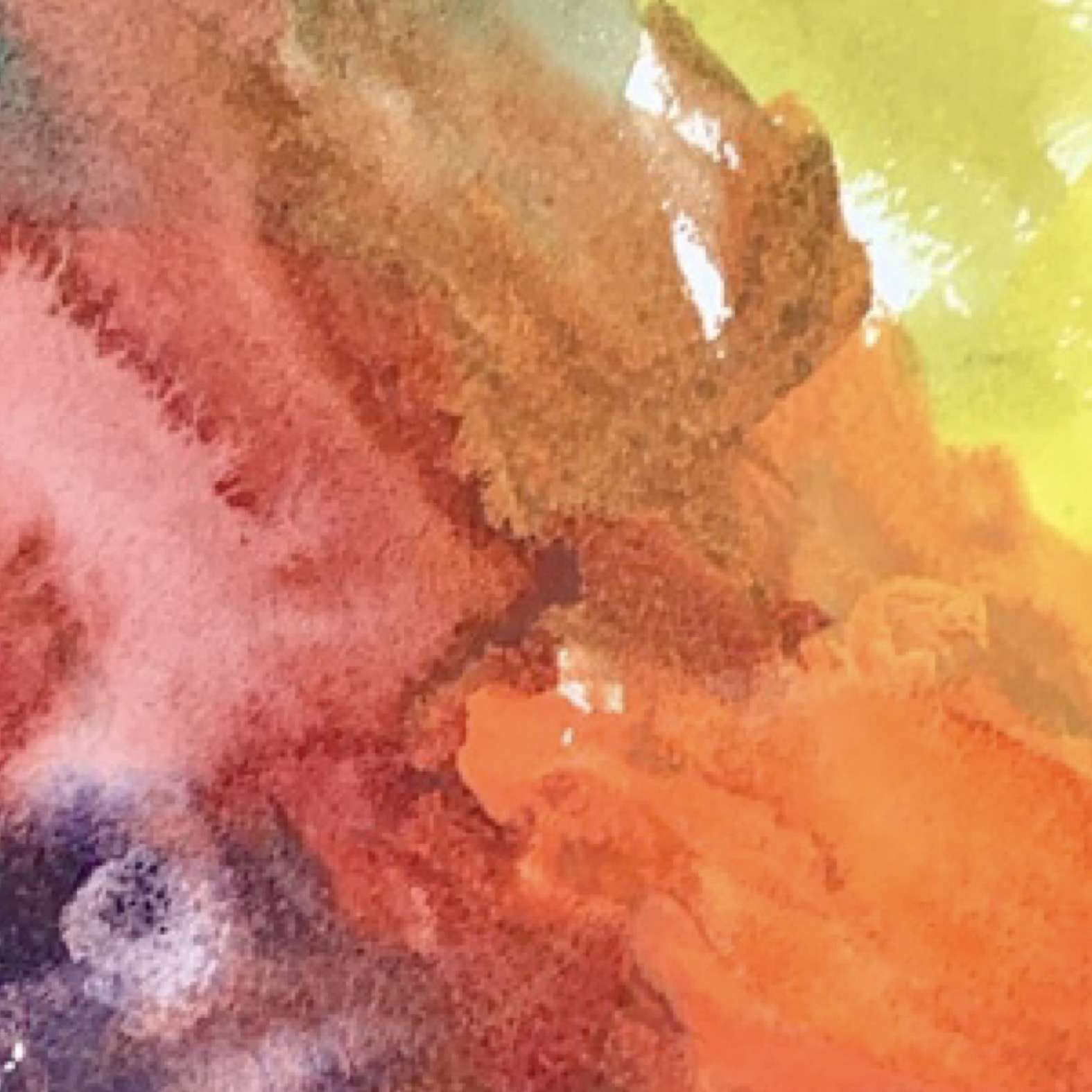 Water colour wash (reds)